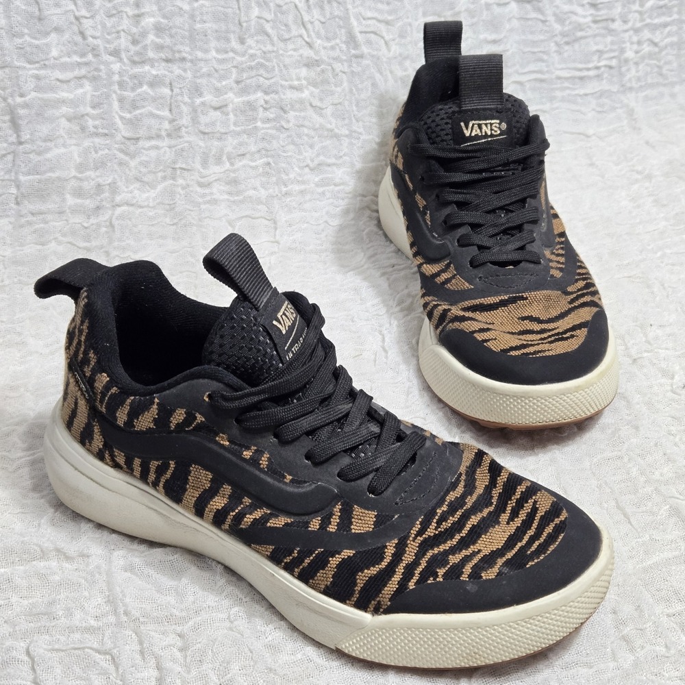 Vans UltraRange Rapidweld Women's Size 5 Woven Tiger Black Gold Skate‎ Grunge